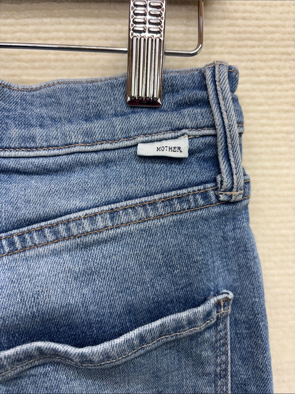 Mother | 27 the pixie dazzler ankle fray boogie down Button-Fly Blue Jeans - Picture 6 of 10